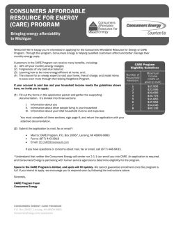 CARE Application Packet