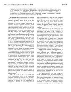 VOLATILE ABUNDANCES IN APOLLO 12 RED VOLCANIC GLASS