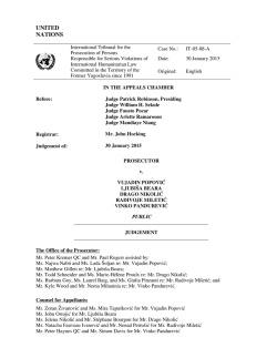 Popović et al. (en, 30/01/2015) Appeal Judgement