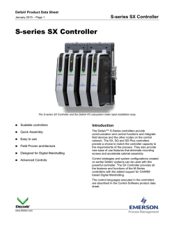 DeltaV SX Controller - Emerson Process Management
