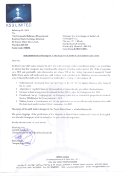 kss limited - Moneycontrol