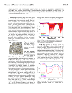 Crystallinity and Preferred Orientation of Phases in Gabbroic