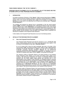 TSB-final announcement - Announcements