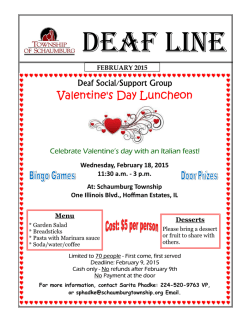 Deaf Line Newsletter - Township of Schaumburg