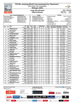 FIS Ski Jumping World Cup presented by