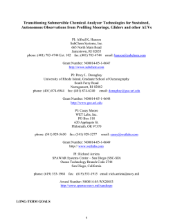 FY 2005 PI Report - National Oceanographic Partnership Program