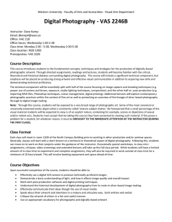 Digital Photography - VAS 2246B