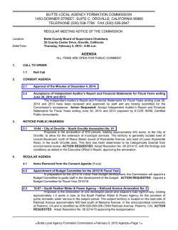 LAFCO Agenda - February 5, 2015