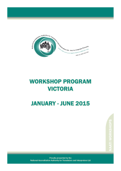 june 2015 - Enter or find a Translator or Interpreter