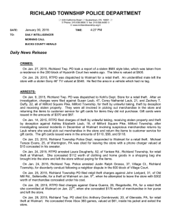 RICHLAND TOWNSHIP POLICE DEPARTMENT