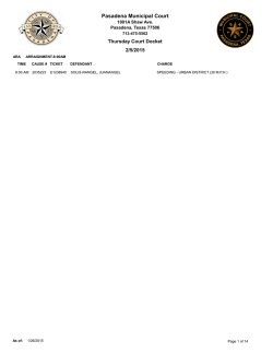 Pasadena Municipal Court