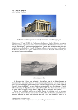 1 The Curse of Minerva - International Byron Society