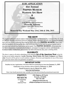 PHIPPEN MUSEUM JURY APPLICATION 41st Annual Western Art