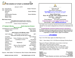 Bulletin for 2015-01-31 - Dodge Center - Seventh