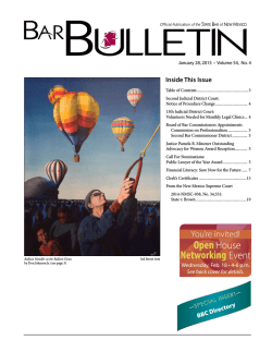 1/28 - State Bar of New Mexico