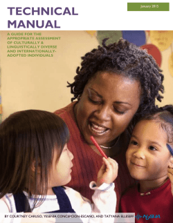 TECHNICAL MANUAL - New Jersey Speech and Hearing Association