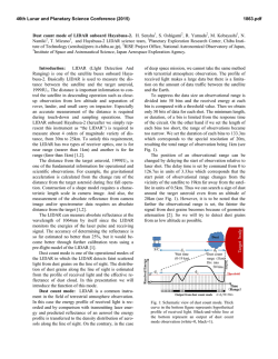 Dust count mode of LIDAR onboard Hayabusa