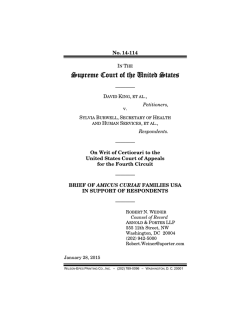 Families USA - PremiumTaxCredits