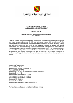 A6 Policy Safeguarding Children