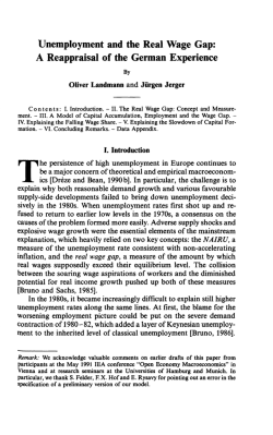 Unemployment and the Real Wage Gap: A Reappraisal of