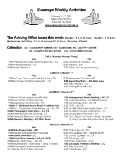 Feb 1 - Sunscapervresort.info