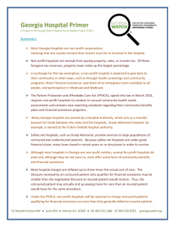 Georgia Hospital Primer