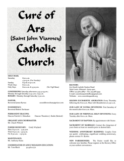 Cur&eacute; of Ars Catholic Church