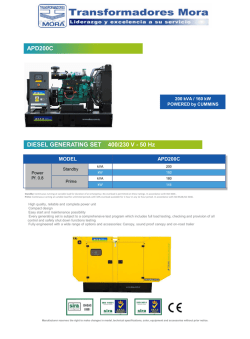 APD200C DIESEL GENERATING SET 400/230 V
