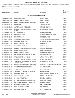 FTC Pending ONTA and ONTB - Eleventh Judicial Circuit of Florida