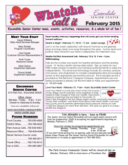 Whatcha Call It - City of Escondido