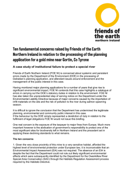 10 concerns about Dalradian gold mine