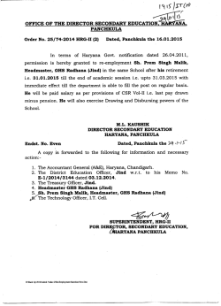 OFFICE OF THE DIRECTOR SECONDARY EDUCATION, n.ni ANA