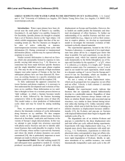 LIKELY SUSPECTS FOR WATER-VAPOR PLUME ERUPTIONS ON