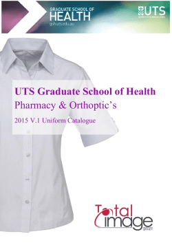 GSH Uniform Catalogue - University of Technology, Sydney