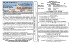 St. John Of the Desert Do not forget the hungry!