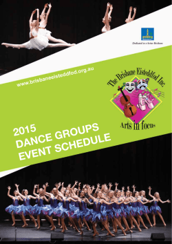 dance groups schedule - brisbaneeisteddfod.org.au