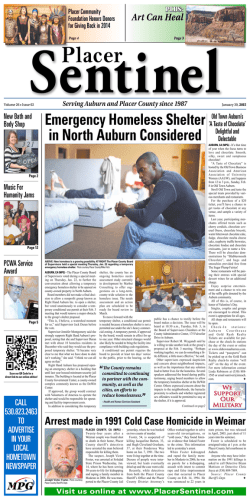 Most Current Issue - The Placer Sentinel