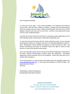 Grosse Ile IslandFest P.O. Box 185 Grosse Ile MI
