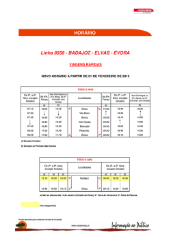 Linha 8558 - BADAJOZ - ELVAS