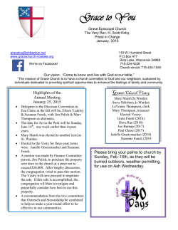 February, 2015 - Grace Episcopal Church