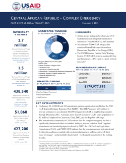 2.7 million - Center for International Disaster Information
