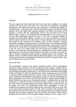 FRANK TH. ZINNECKER - HollyHedge Consult GmbH