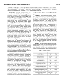 A NEW TOOL FOR CONTROLLING STEREO PAIRS TO LASER