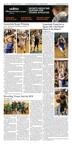 Lamorinda Weekly issue 24 volume 8