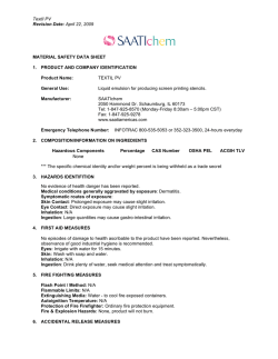 MSDS Textil PV 042209