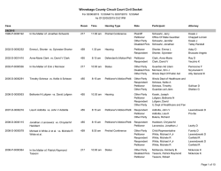 Winnebago County Circuit Court Civil Docket