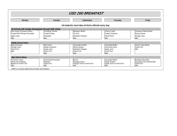 Menus - Derby Public Schools