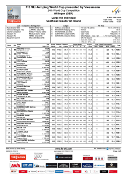 FIS Ski Jumping World Cup presented by