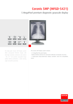 Coronis-5MP-MFGD-5421 - Product specifications