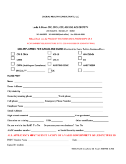 GLOBAL HEALTH CONSULTANTS, LLC Linda K. Dixon CPC, CPC